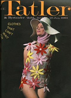 Images Dated 26th July 2016: Tatler cover - Flower fashion, 1963