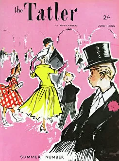 Celebrations Collection: Tatler front cover, Fourth of June at Eton, 1955