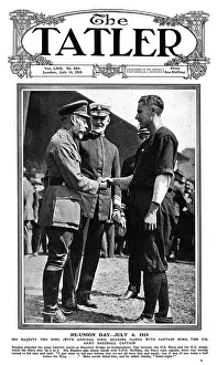 Stamford Prints: Tatler cover - George V at Independence Day baseball match