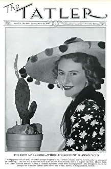 Coke Collection: Tatler cover, The Hon. Mary Coke by Madame Yevonde