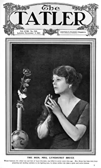 Widowed Prints: Tatler cover - The Hon. Mrs Lyndhurst Bruce (Camille Cliffor
