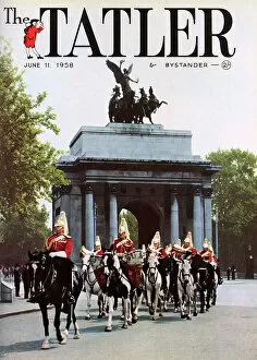 Pageantry Collection: Tatler front cover, Horse Guards, 1958