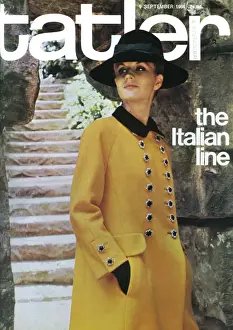 Coats Prints: Tatler front cover, The Italian line, 1964
