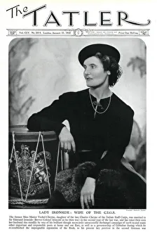 Images Dated 25th September 2019: Tatler cover, Lady Ironside by Madame Yevonde