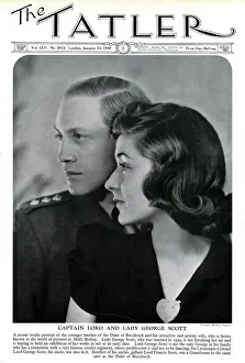 Images Dated 25th September 2019: Tatler cover, Lord and Lady George Scott by Madame Yevonde