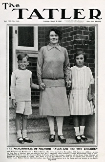 Tatler cover - Marchioness of Milford Haven & children