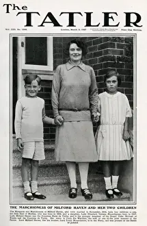 Marchioness Prints: Tatler cover - Marchioness of Milford Haven & children
