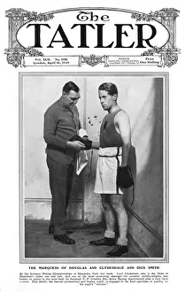 Nobleman Prints: Tatler cover - Marquess of Douglas & Clydesdale - boxer