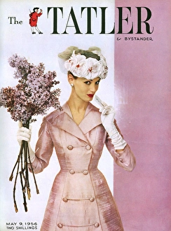Tatler cover - Mattli dress for Ascot or a garden party