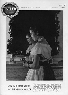 Images Dated 12th June 2017: Tatler cover - Mrs Peter Thorneycroft by Madame Yevonde