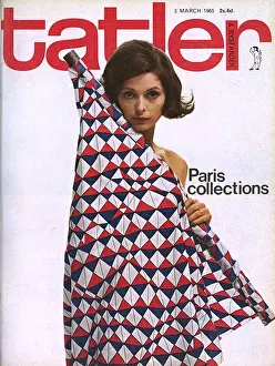 Scarves Prints: Tatler front cover - Paris Collections - 1965