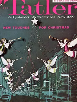 Beverly Prints: Tatler Front Cover - Photograph of early design model of upcoming Regent Street Christmas decorations designed by