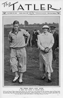 Images Dated 5th September 2016: Tatler cover - Prince of Wales & Lady Astor, Walton Heath