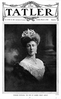Tatler cover with Princess Stephanie of Belgium Tatler cover with Princess Stephanie of Belgium