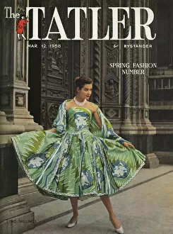 Modelling Gallery: Tatler cover - Pucci dress, 1958