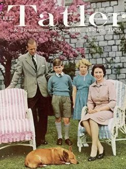 Tatler Collection: Tatler cover: Queen Elizabeth II and her family
