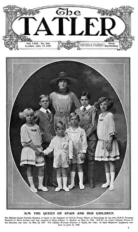 Jaime Prints: Tatler cover - Queen Ena of Spain and her children