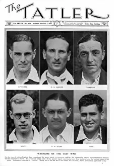 Hammond Collection: Tatler cover - Victorious England cricketers