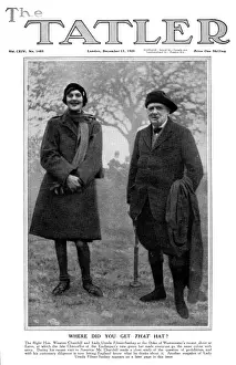 Shoot Prints: Tatler cover - Winston Churchill & Lady Ursula Filmer-Sanke