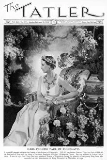 Consort Gallery: Tatler front-cover: H.R.H. Princess Paul of Yugoslavia