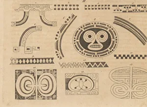 Marquesas Islands Prints: Tattoo patterns of Nuku Hiva, Marquesas Islands