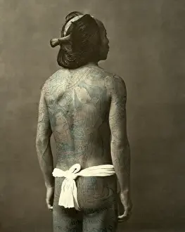 Tattooed Prints: Tattooed back, Japan