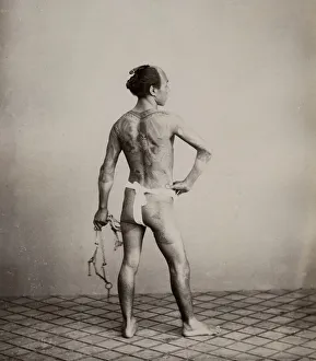 Tattooed groom, man with tattoos, Japan