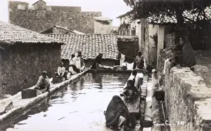 Communal Prints: Taxco de Alarcon, Guerro, Mexico - Communal laundry pool