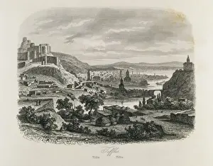 Tbilisi Prints: Tbilisi in 1863. Engraving