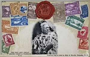 Images Dated 20th February 2017: Te Heuheu, Maori chief and warrior, New Zealand