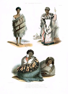 Angas Gallery: Te Maro - Te Amotutu - Ko Tariu - Maoris