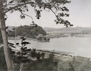 Tea House Kanazawa, Hirakata Bay from Kyurantei, Japan