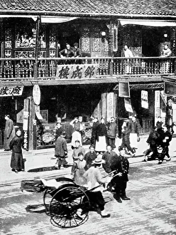 Tea House, Nanking Road, Shanghai, China, early 1900s