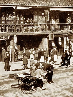 Tea House, Nanking Road, Shanghai, China, early 1900s