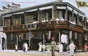Balconies Collection: Tea House, Nanking Road, Shanghai, China