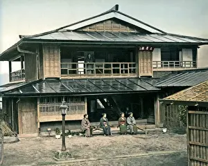 Veranda Prints: Tea house veranda, Japan