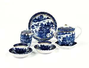 Gilded Prints: Tea set, group shot