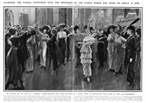 Movements Prints: Tea tango craze: learning to Tango, 1913