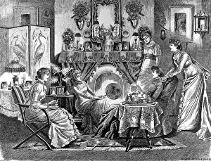 Cosy Prints: Tea and Tattle by Cyril R. Hallward