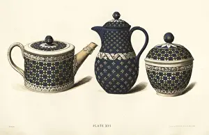 Teapot Prints: Teapot, sucrier and chocolate pot