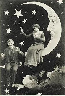 Thin Gallery: Tearful paper moon sees lover fall from sky