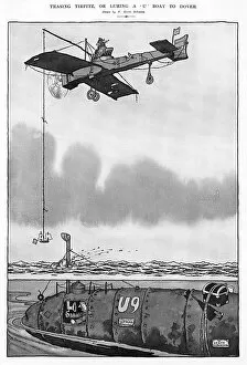 Dover Collection: Teasing Tirpitz, or luring a U boat to Dover, Heath Robinson