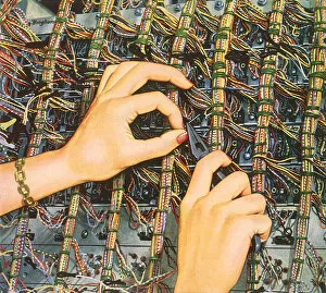 Communicating Gallery: Technicians Hands Date: 1954
