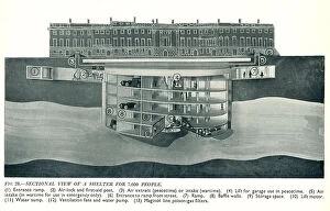 Storage Collection: Tecton Bomb Shelter Design 7, 600 People