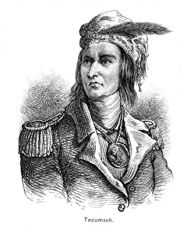 Indian Gallery: Tecumseh, Native American chief of the Shawnee tribe
