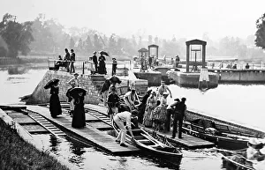 Teddington Lock, River Thames - early 1900s
