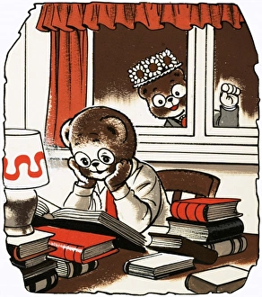 Images Dated 29th November 2007: Teddy doing his homework
