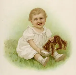 C1890 Prints: TEDDYs SUPPERTIME C1890