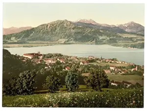 Tegernsee, general view, Upper Bavaria, Germany