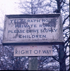 Images Dated 7th September 2015: Telegraph House notice, home of Bertrand Russell